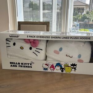 Fun Hello Kitty & Friends 2 Pack Oversized Sherpa Lined Hoodie Set